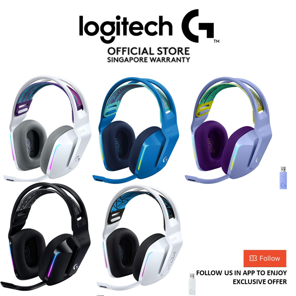 Logitech G733 LIGHTSPEED Wireless Gaming Headset with suspension - Main Image