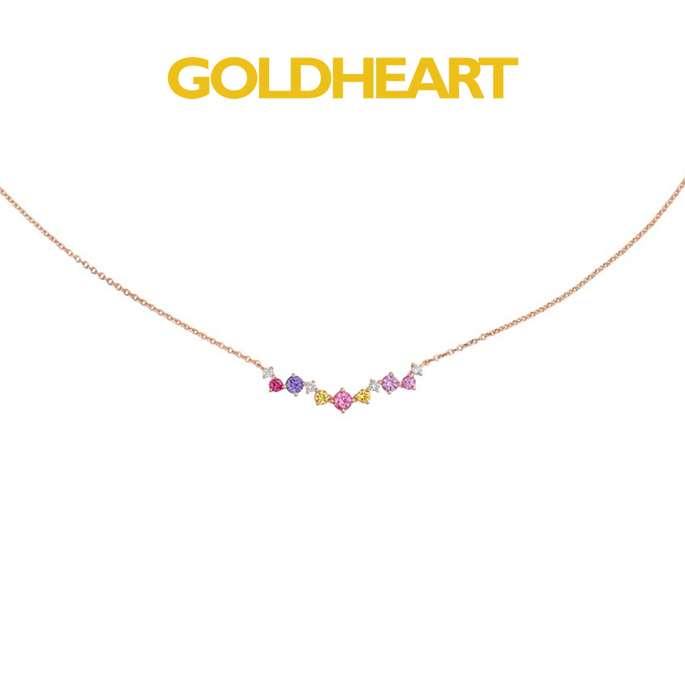 Gold hot sale coloured necklace