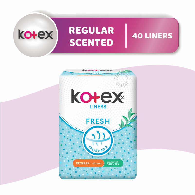 Kotex Fresh Panty Liner (Breathable/AntiBacterial) Scented/Lighly Scented/Unscented (32/36/40