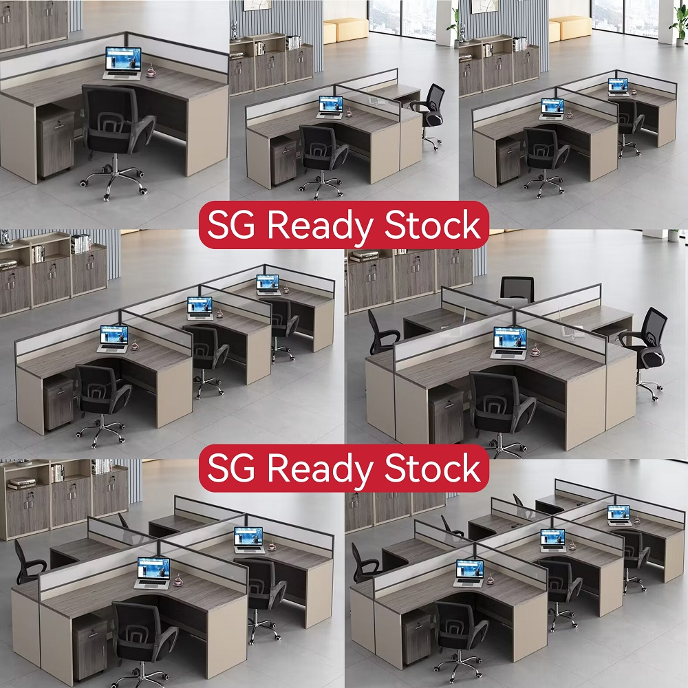 SG Ready Stock H301-306 - L Shape Workstation with High Partition ...