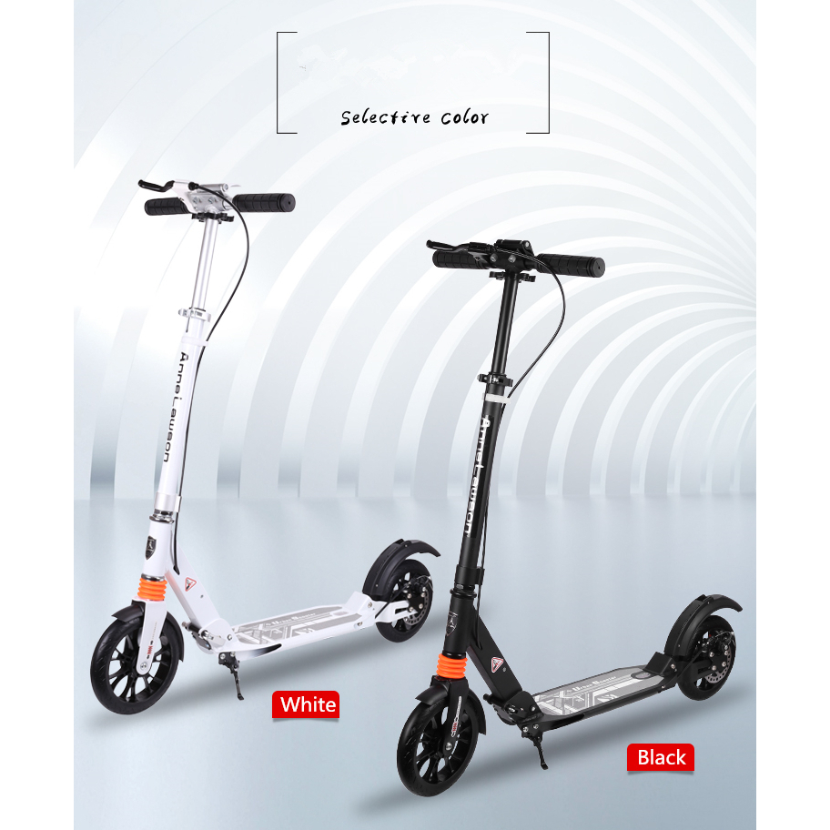 Kick Scooter Aluminium with Disc Brakes Full Suspension for Teenagers