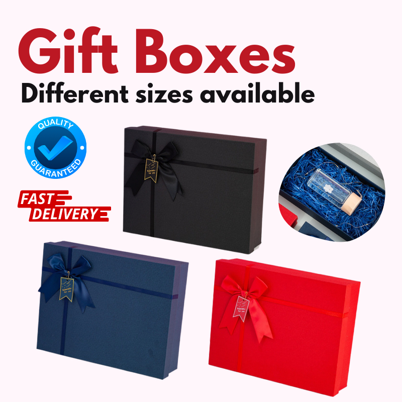 [SET] 3 Size Matt Color Gift Box with Bag | Gift boxes | Gift wrapping ...
