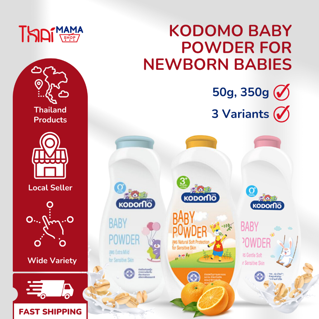 Kodomo Baby Powder For Newborn Babies 50g 350g Shopee Singapore