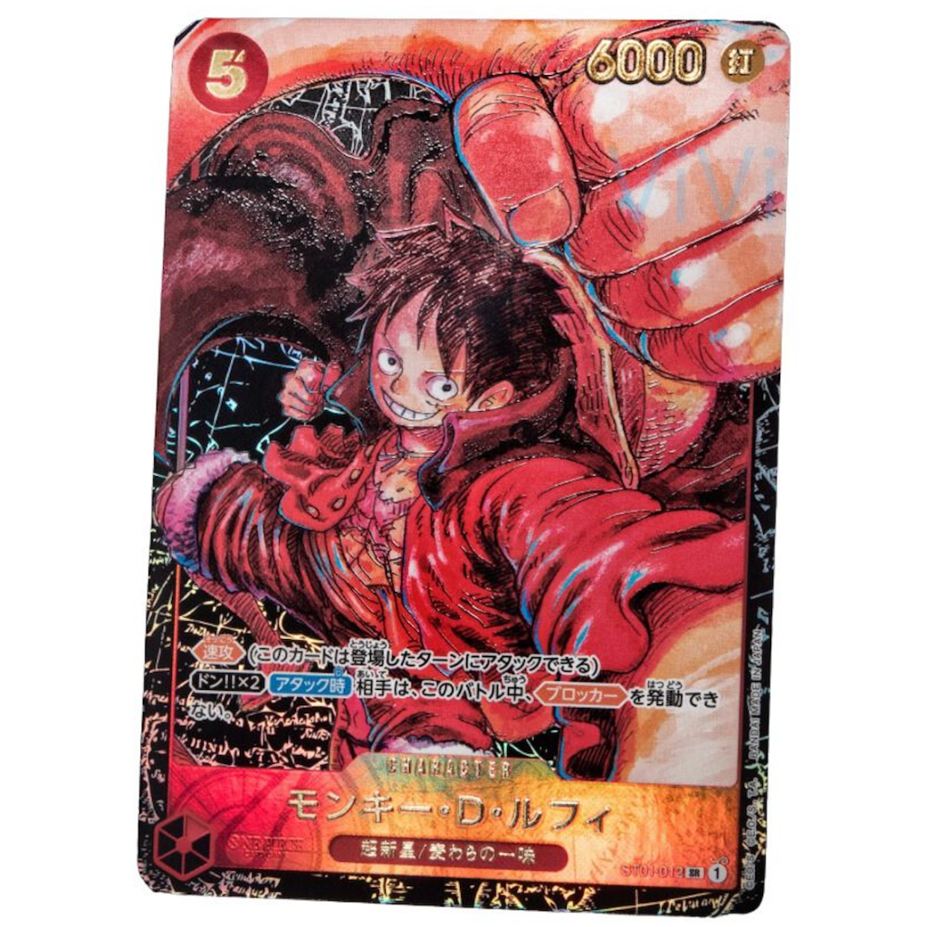 Japanese One Piece Card Game Monkey D Luffy Sr [st01-012] (booster Pack 