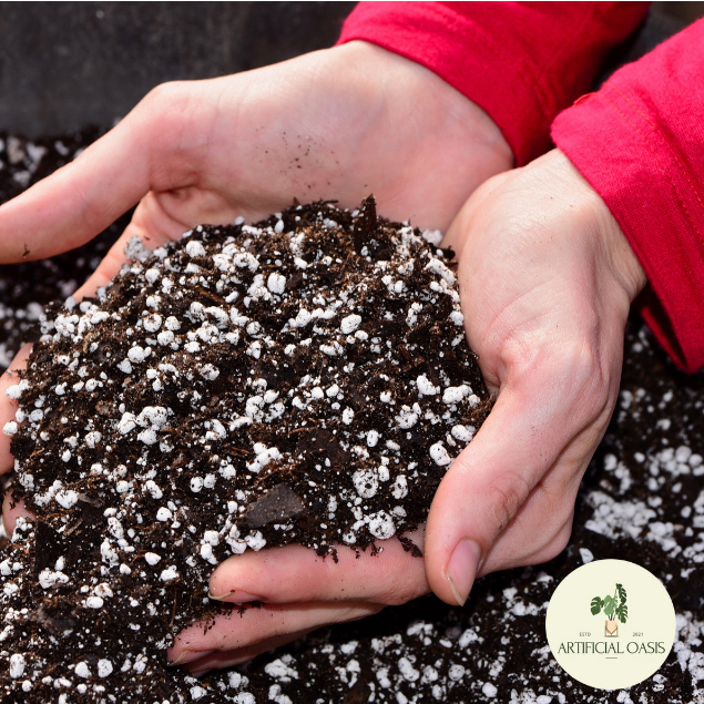 Compost Natural Soil Mixed With Perlite By Gardens Paradise 26 Litres