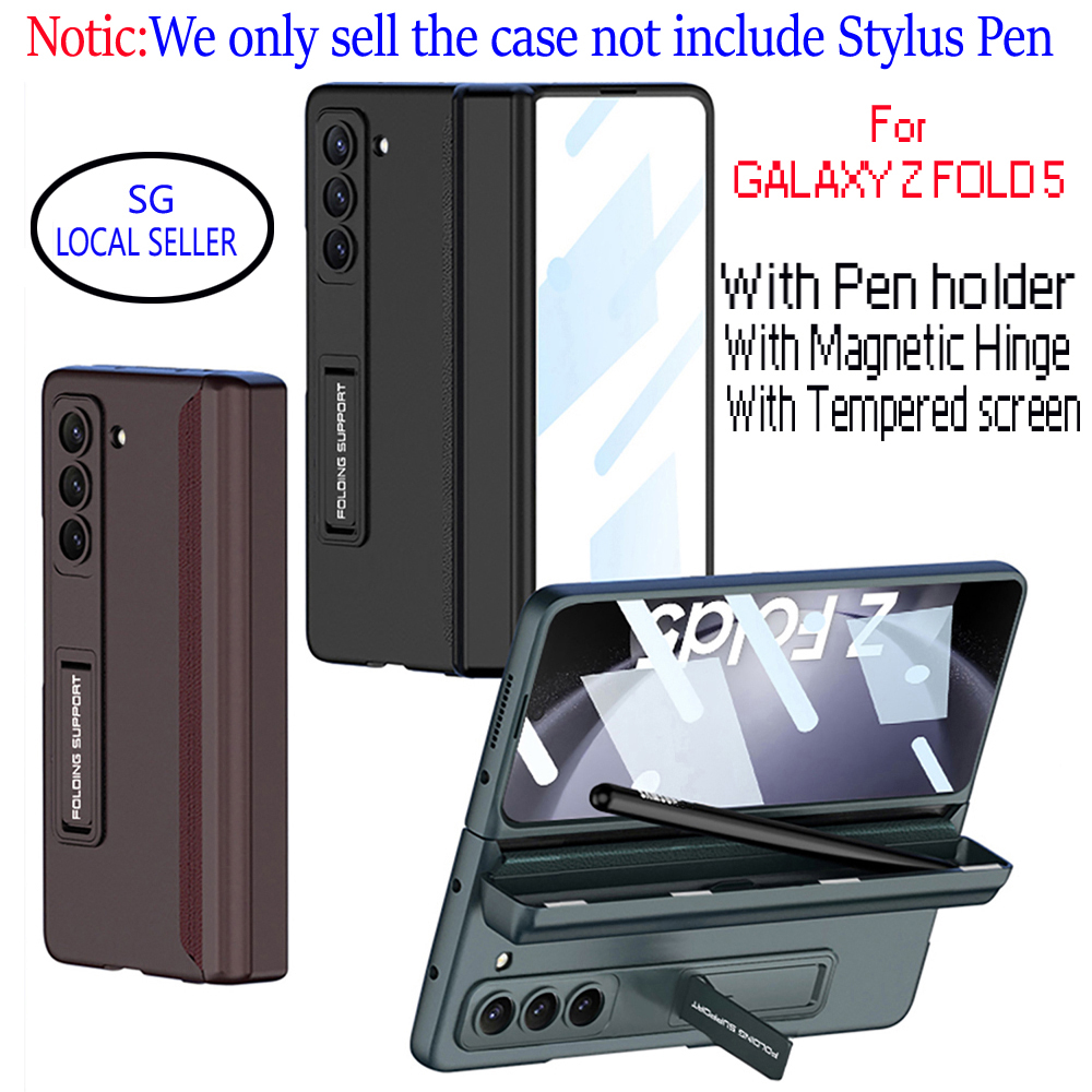 With Pen holder / Hinge / Tempered Screen Film / Stand holder
