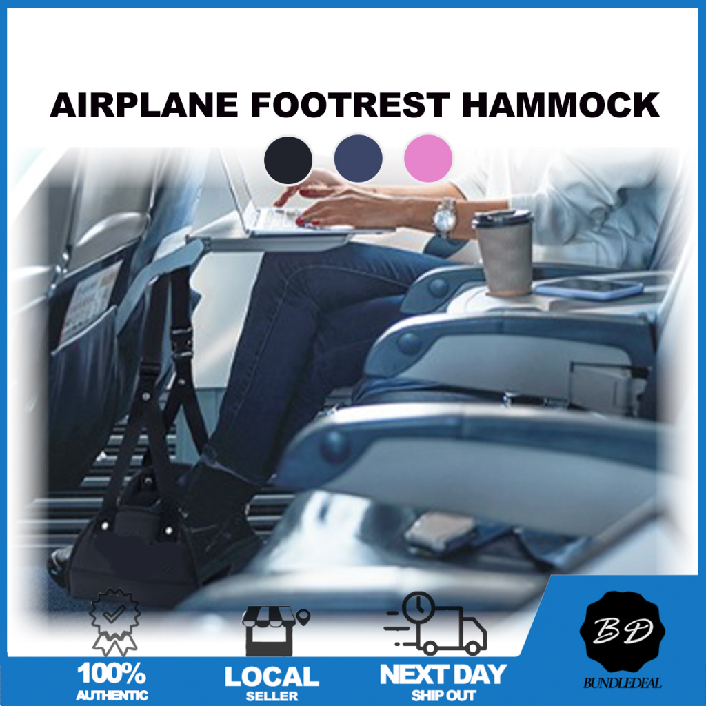 🚀[SG] Travel Airplane Footrest Hammock/ Portable Foot Rest Plane Bus