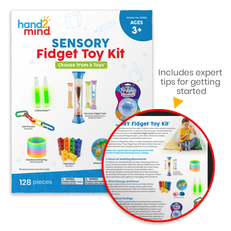 Hand2mind IN93599 Sensory Fidget Toy Kit Sensory and fine motor skill ...