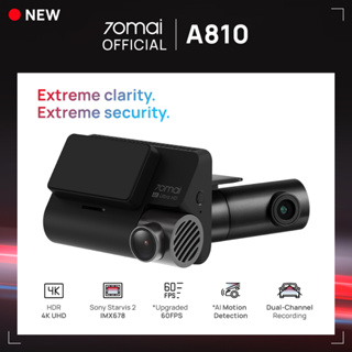 70mai A810 4K Dash Cam Built GPS 150FOV,ADAS,AI Motion Detection