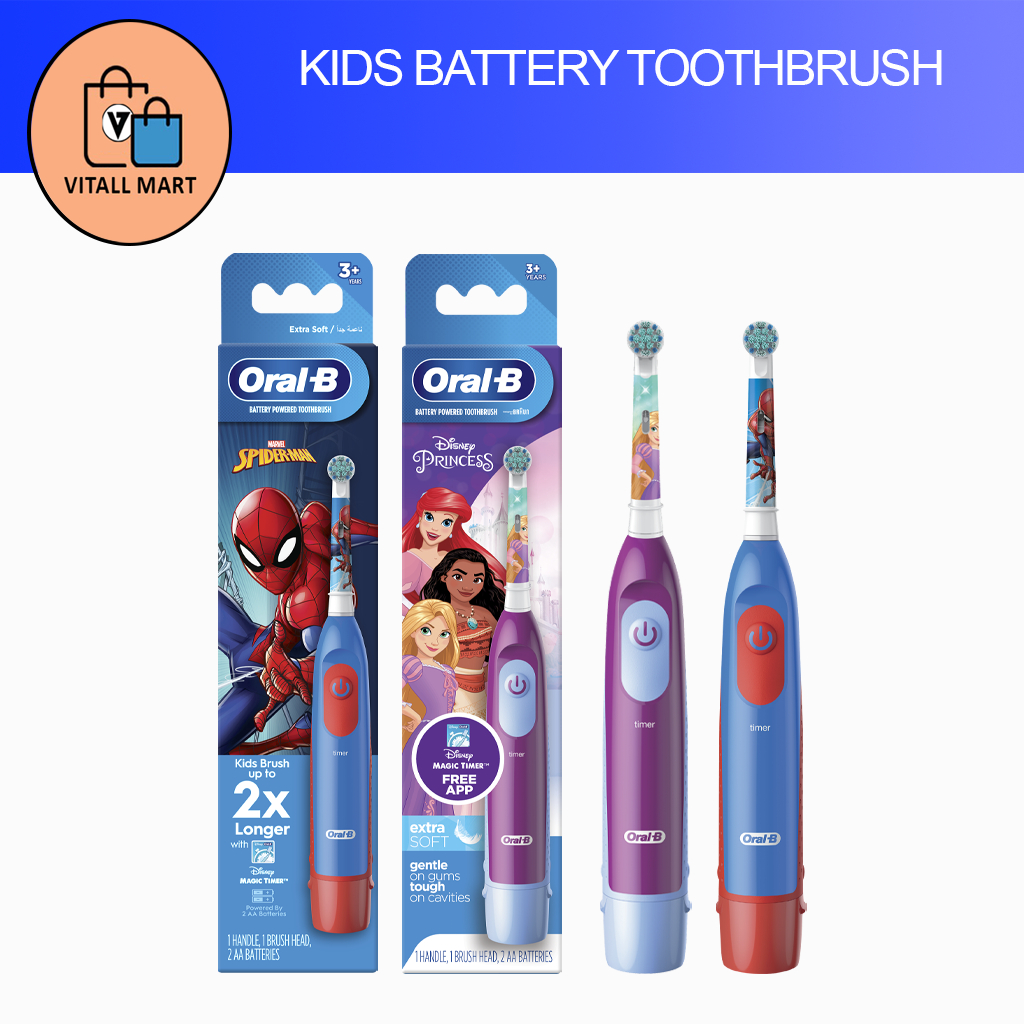 Oral-B Kids 3+ Electric Toothbrush (Battery-Powered) | Shopee Singapore