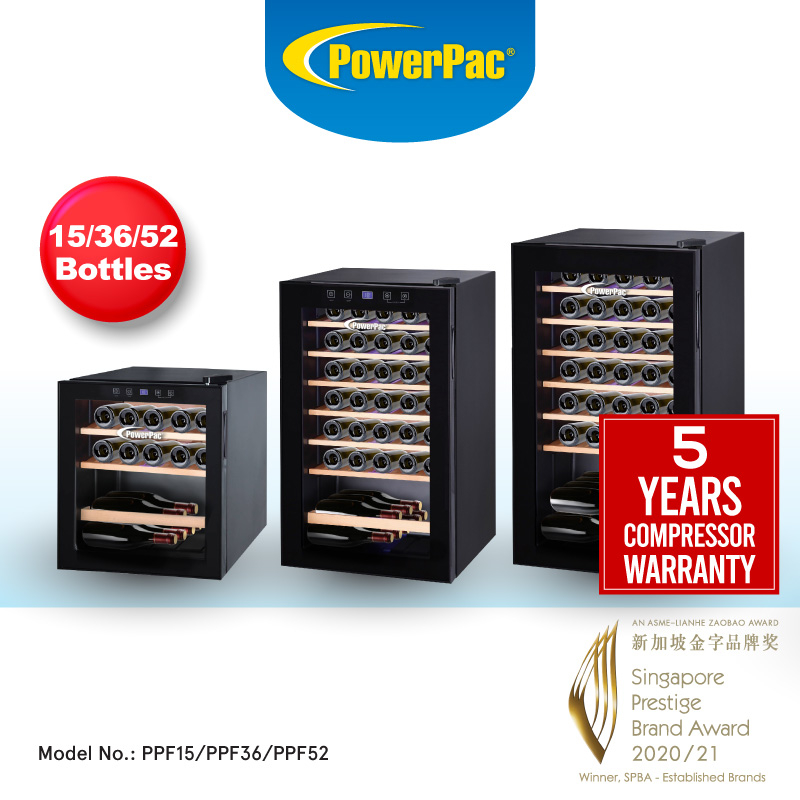 PowerPac Wine Chiller 15/36/52 Bottle (PPF15/PPF36/PPF52) Shopee