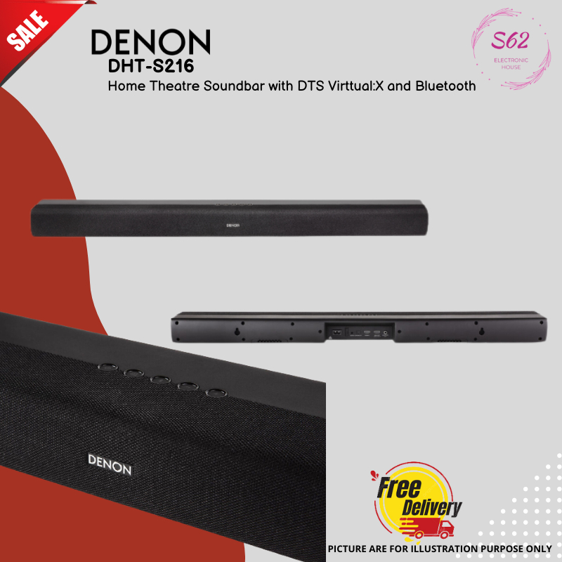 DENON DHT-S216 Soundbar with DTS Virtual:X and Bluetooth | Shopee Singapore