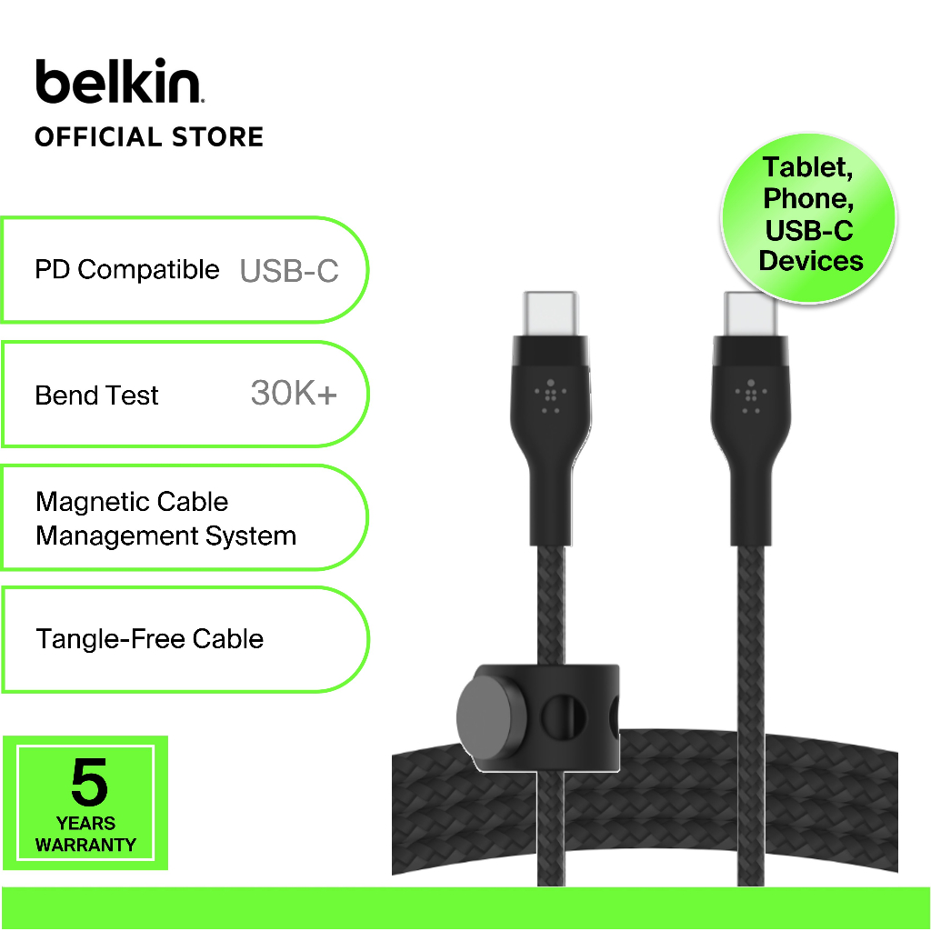 Belkin Cab Bt Boostcharge Pro Flex Usb C To Usb C Cable M Iphone