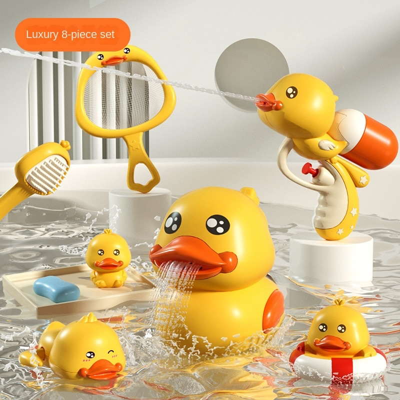 🌟 SG LOCAL STOCK 🌟 8pc Yellow Duck Baby Toddler Bath Water Play Babies ...