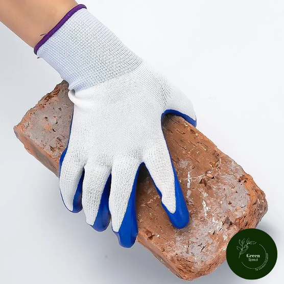 Blue Rubber Gardening Gloves By Green Sprout T34 Shopee Singapore