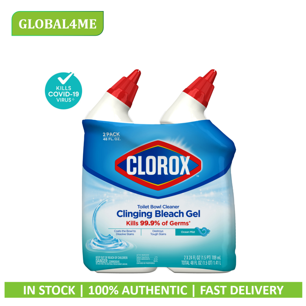 [x2] Clorox Toilet Bowl Cleaner gel with Bleach Twin pack Shopee Singapore