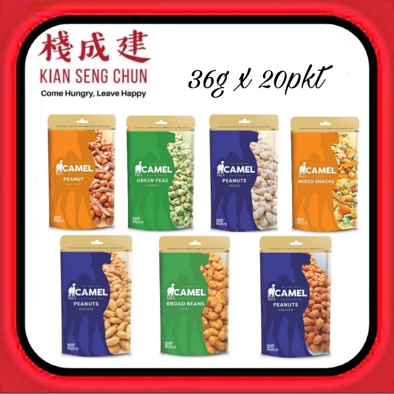 36g x 20pkt Camel Peanuts | Shopee Singapore