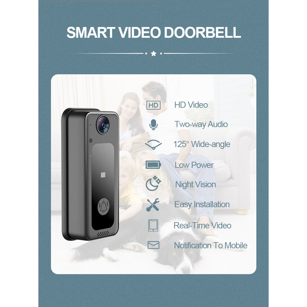 Singapore stock, Smart Video Doorbell M3 Home Surveillance Video