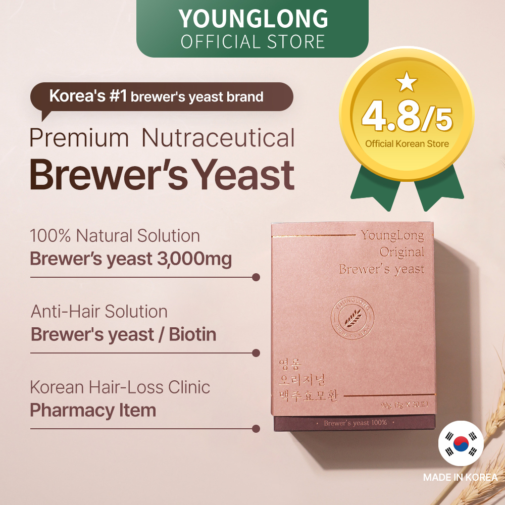[YOUNGLONG] 100 Pure Original Brewer’s Yeast 3,000mg / Anti Hair Loss