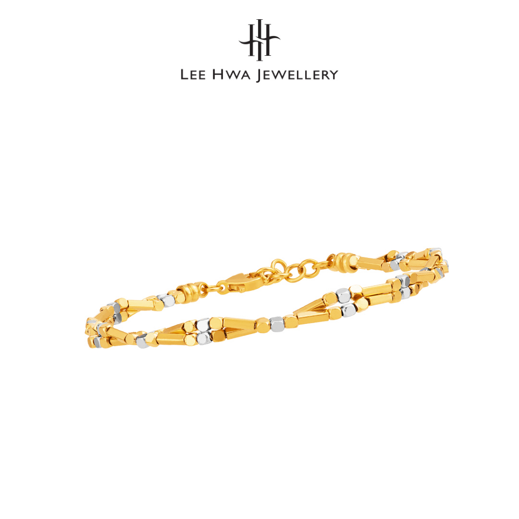 [Anniversary Special] Lee Hwa Jewellery 916 Gold DuoTone Bracelet