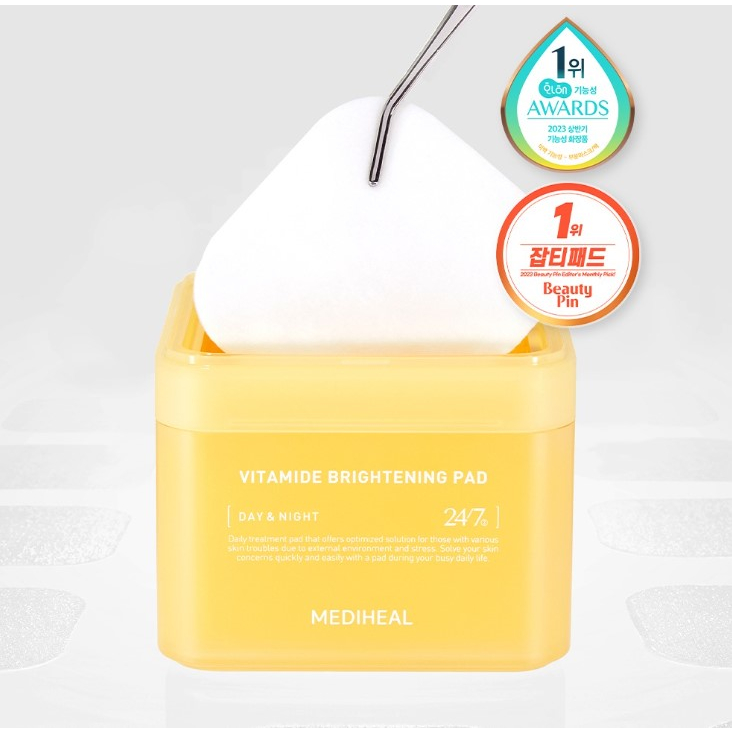 MEDIHEAL Vitamide Brightening Pad (100P) Shopee Singapore