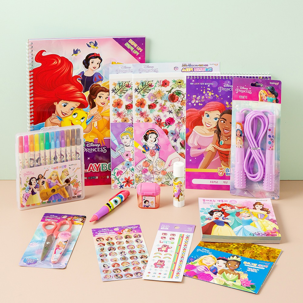 Disney Princess Stationery Jump Rope Pencil Sharpener Ballpoint Pen ...