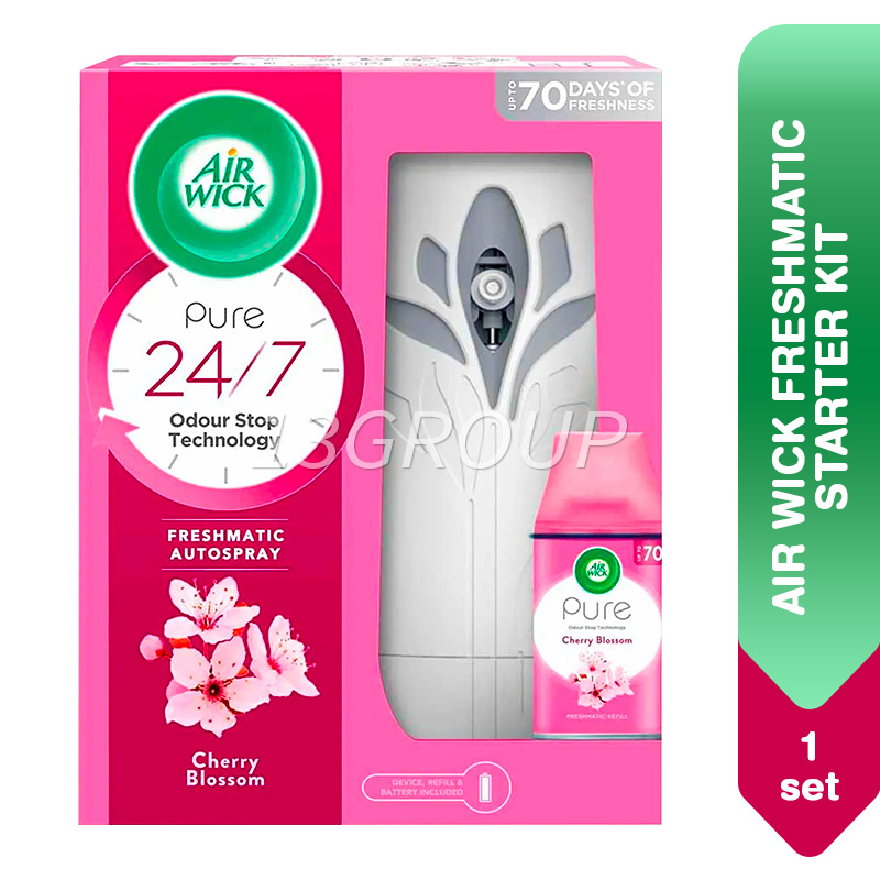 Air Wick Cherry Blossom Freshmatic Automatic Spray Starter Kit, 1 Set ...