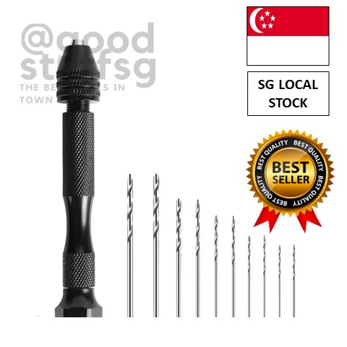 [SG FREE 🚚] 11Pcs Set Manual Core Drill Hand Twist Drill Mini Hand ...