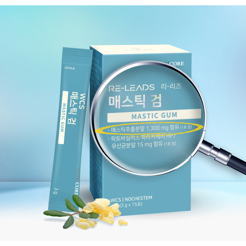 [Nutricore] ReLe Mastic Gum (3 g x 15 bags) / Improvement of