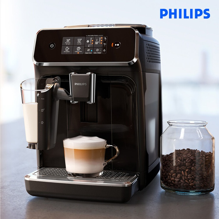 PHILIPS 2200 Series LatteGo BeantoCup Espresso Machine with Auto Milk
