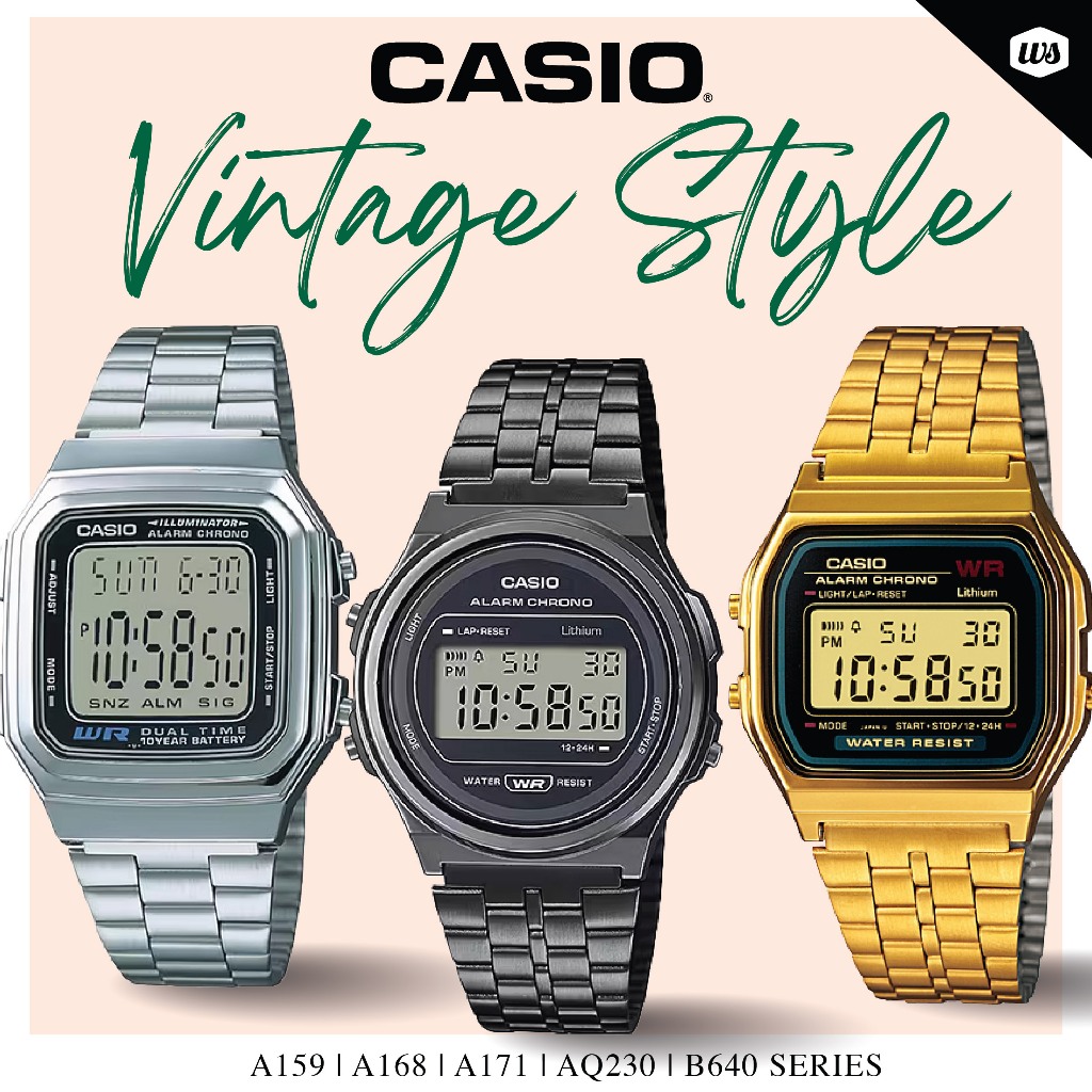 Casio gold face mini watch sale