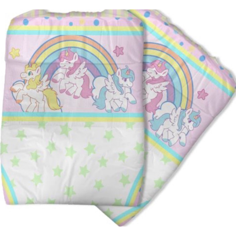 Abdl Adult Diaper (2pcs Sample) Tykables Unicorn M | Shopee Singapore