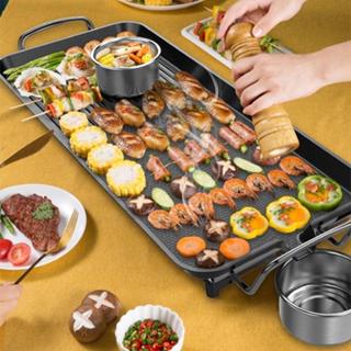 Korean BBQ Grill Pan, Korean Round Griddle Dual Handle Multifunctional For  Camping For Hamburgers 