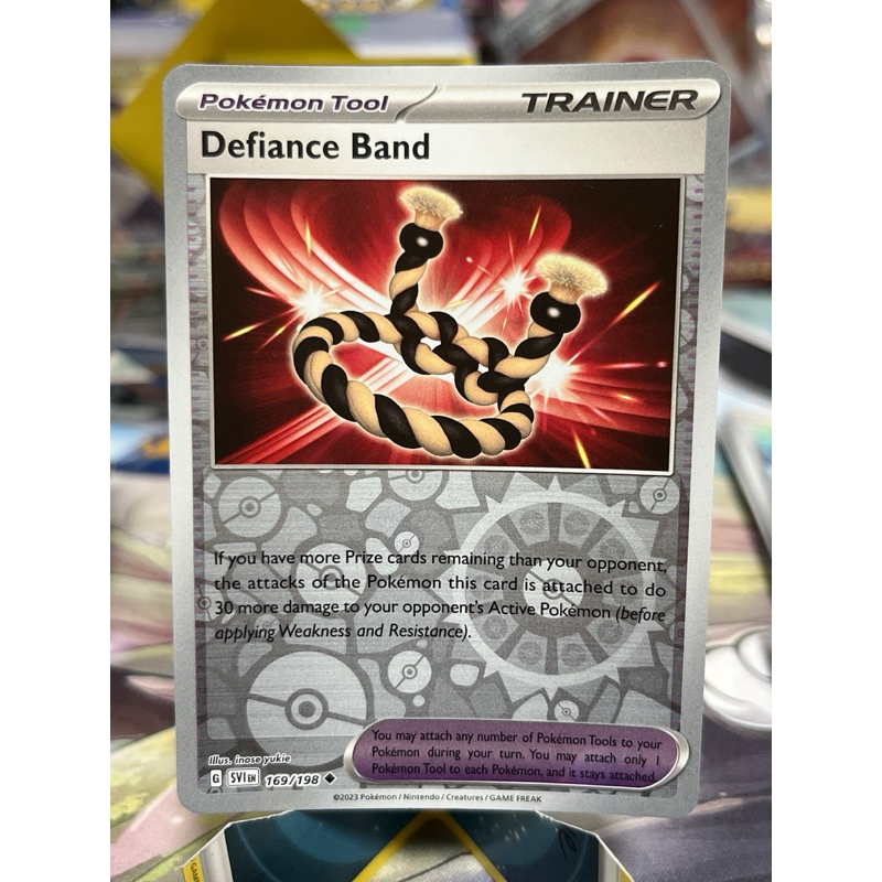 Defiance Band Reverse Holo 169/198 Scarlet & Violet Base Set Pokemon TCG |  Shopee Singapore