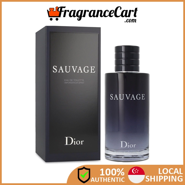 Christian Dior Sauvage EDT for Men 60ml 100ml 200ml Tester New 100 Authentic Perfume FragranceCart CD Savage Black Shopee Singapore