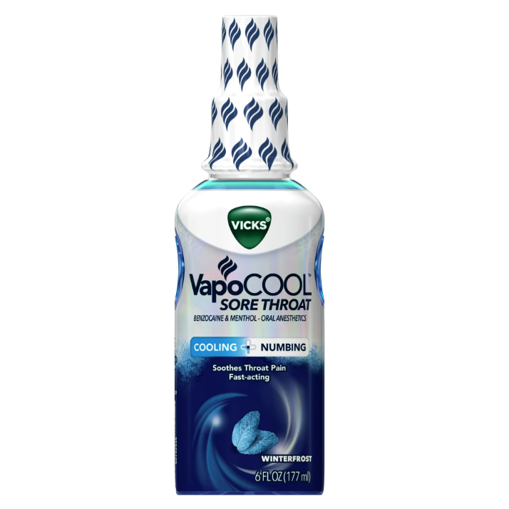 Vicks VapoCool Sore Throat Spray Menthol, Over-the-Counter Medicine ...