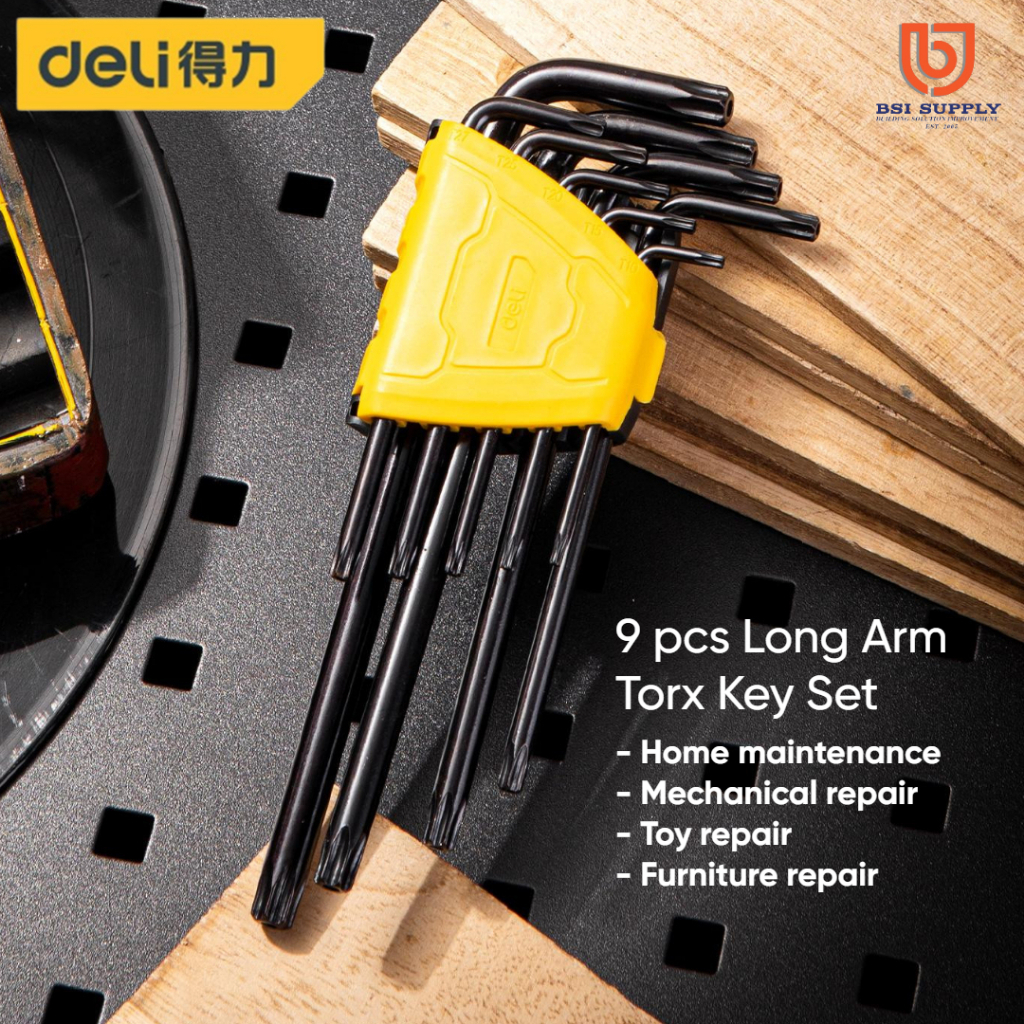 (SG Stock) 9pcs Long Torx Hex Key Set / Allen key Set (DL234209H ...