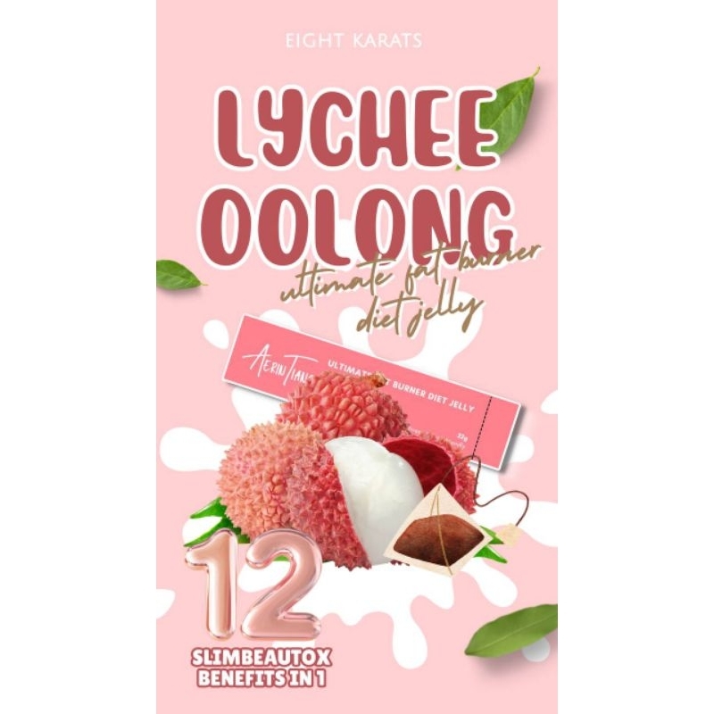 Eight Karats Lychee Oolong Ultimate Fat Burner Diet Jelly Shopee