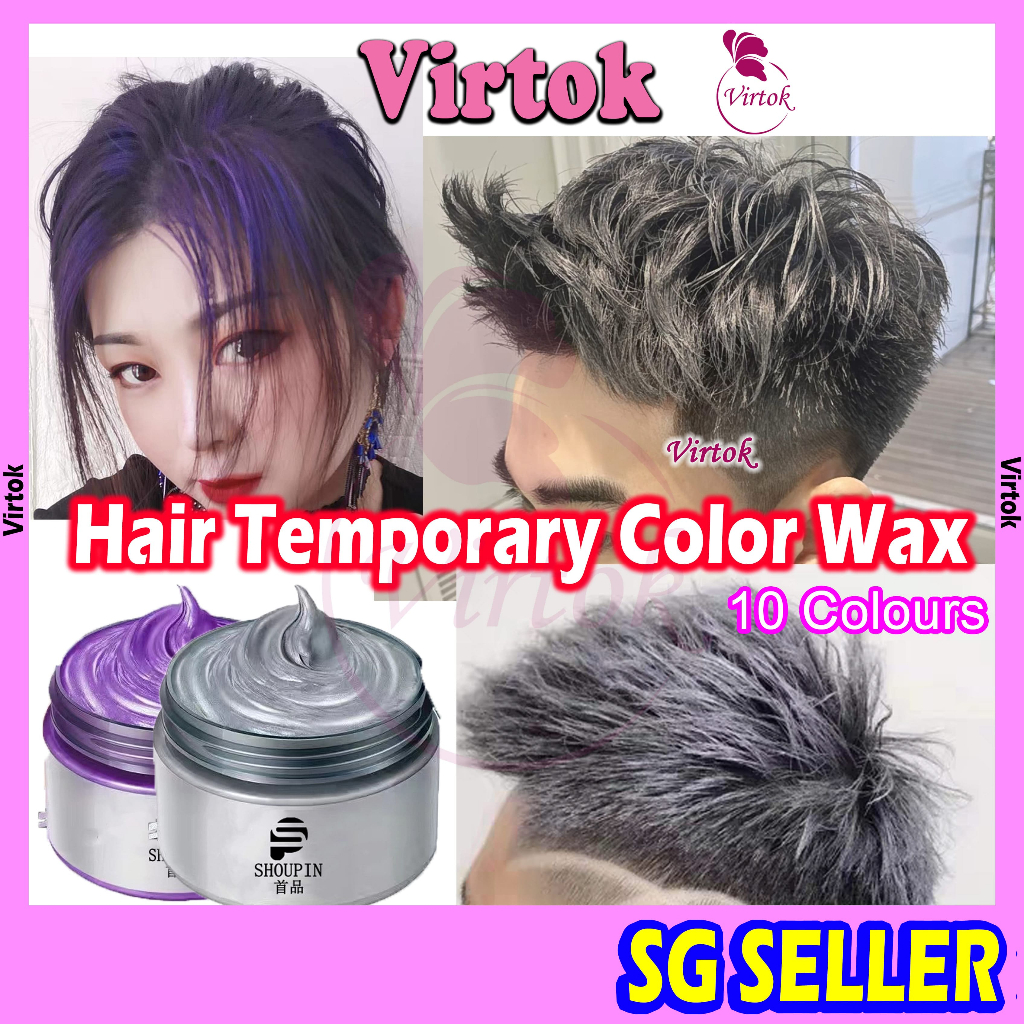 VIRTOK Washable Temporary Color Hair Wax Molding Hair Wax Mud Cream