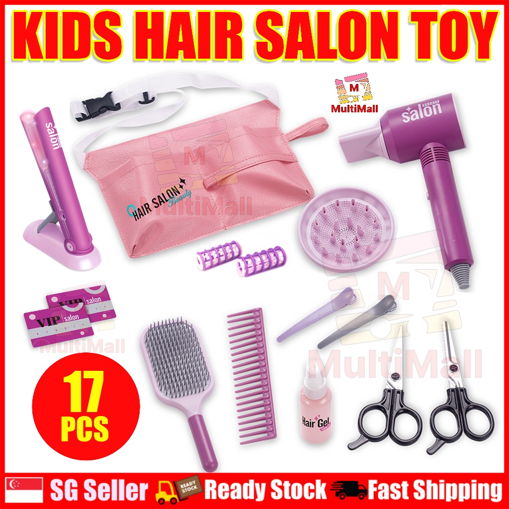 Girl Hairdresser Playset Kids Hair Salon Toy Beauty Salon Playset