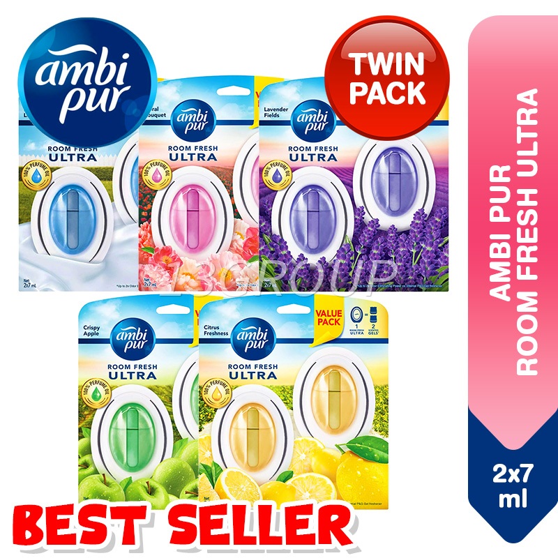Ambi Pur Room Fresh Ultra Air Freshener, 2x7ml [M2] Shopee Singapore