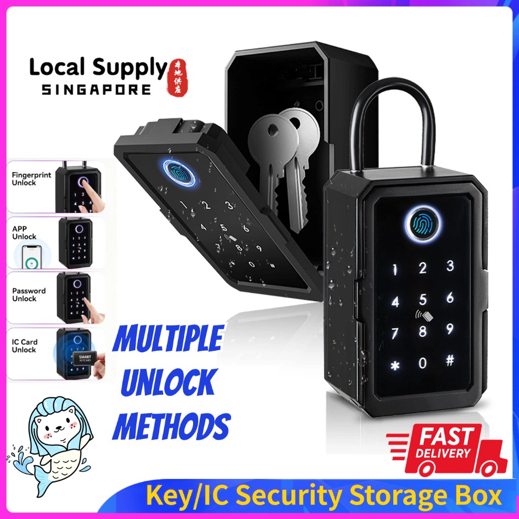 Key Storage Box Fingerprint Password App Tuya Security Boxes Lock Boxes