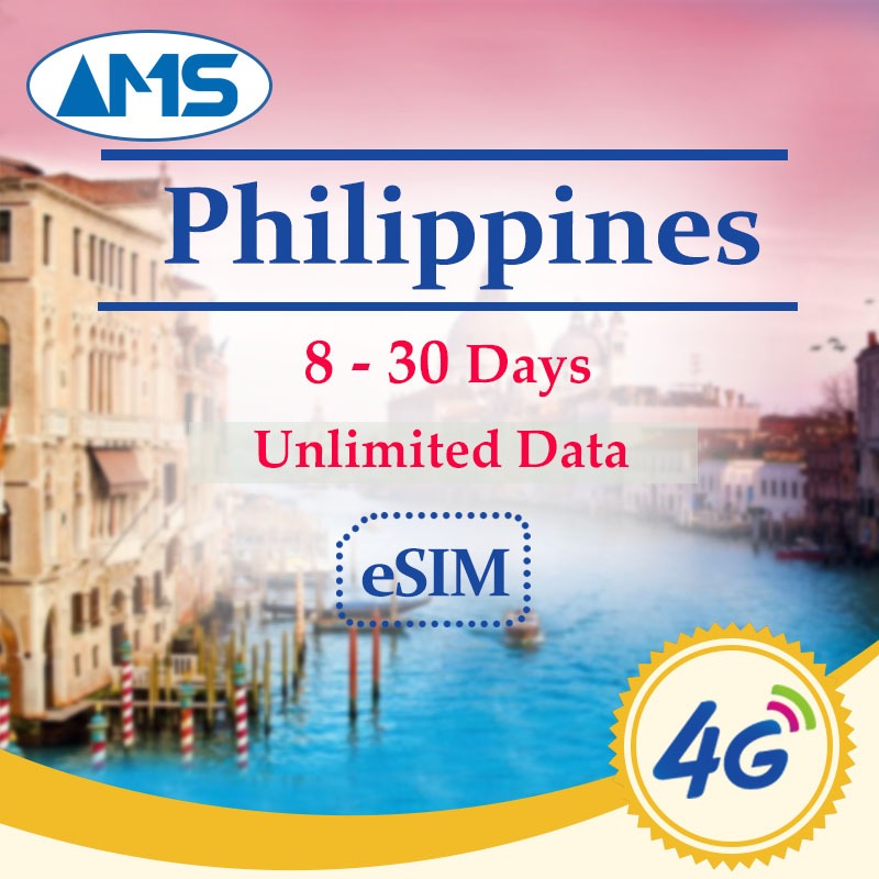 Philippines eSIM 830 Days Unlimited Data 4G High Speed Data