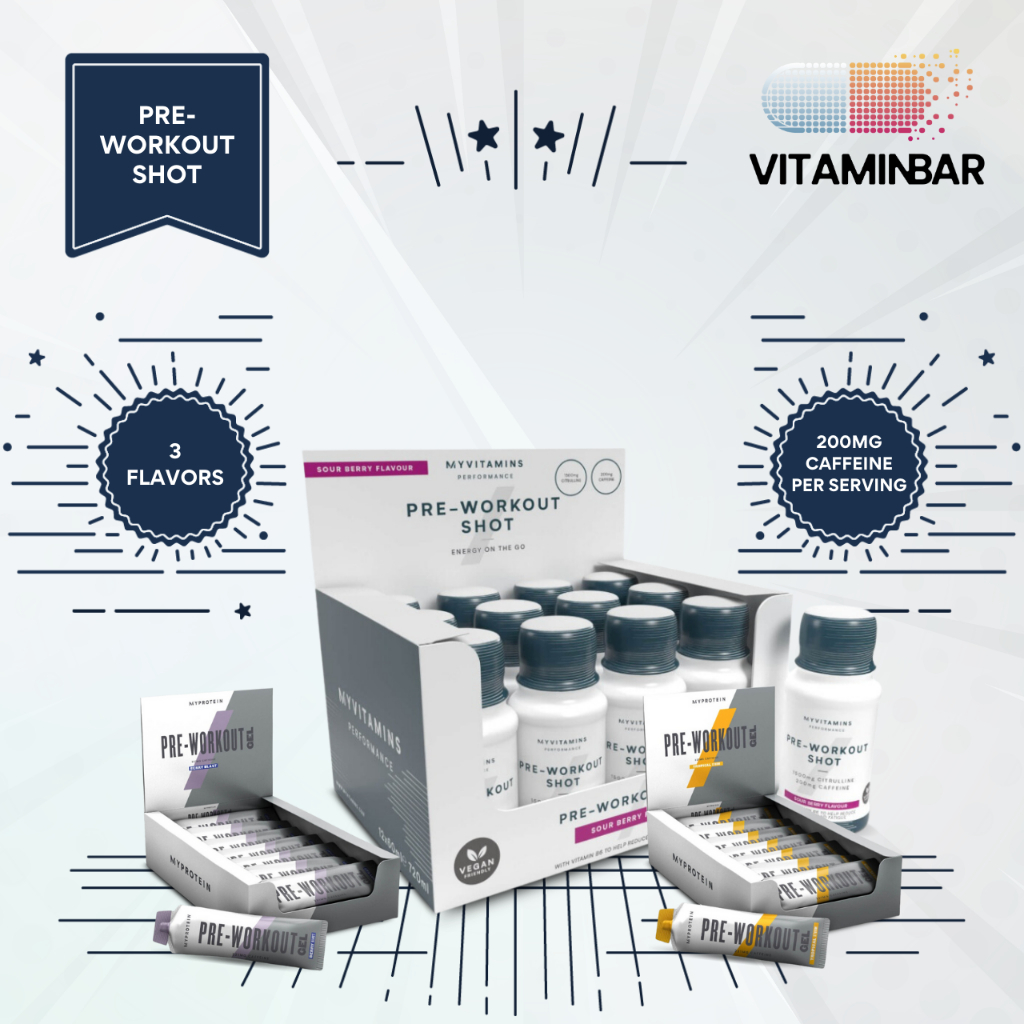 Myprotein Pre Workout Gel/Shot Easy and Convenient Explosive Energy and