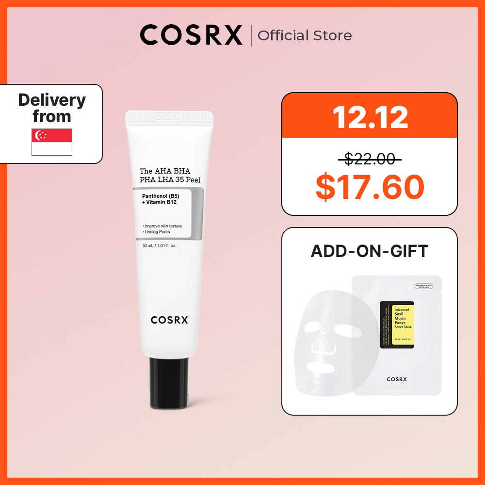 [COSRX OFFICIAL] NEW, The AHA BHA PHA LHA 35 Peel 30mL, Wash Off Mask ...