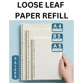 A5/ A6/ A7/ B5 Simple 6-hole Binder Refill Paper Morandi