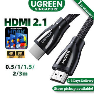 UGREEN HDMI Cable 8K 60Hz HDMI 2.1 Cable 48Gbps Ultra High Speed 4K 120Hz Braided HDMI Cable Dynamic HDR Dolby Vision Shopee Singapore