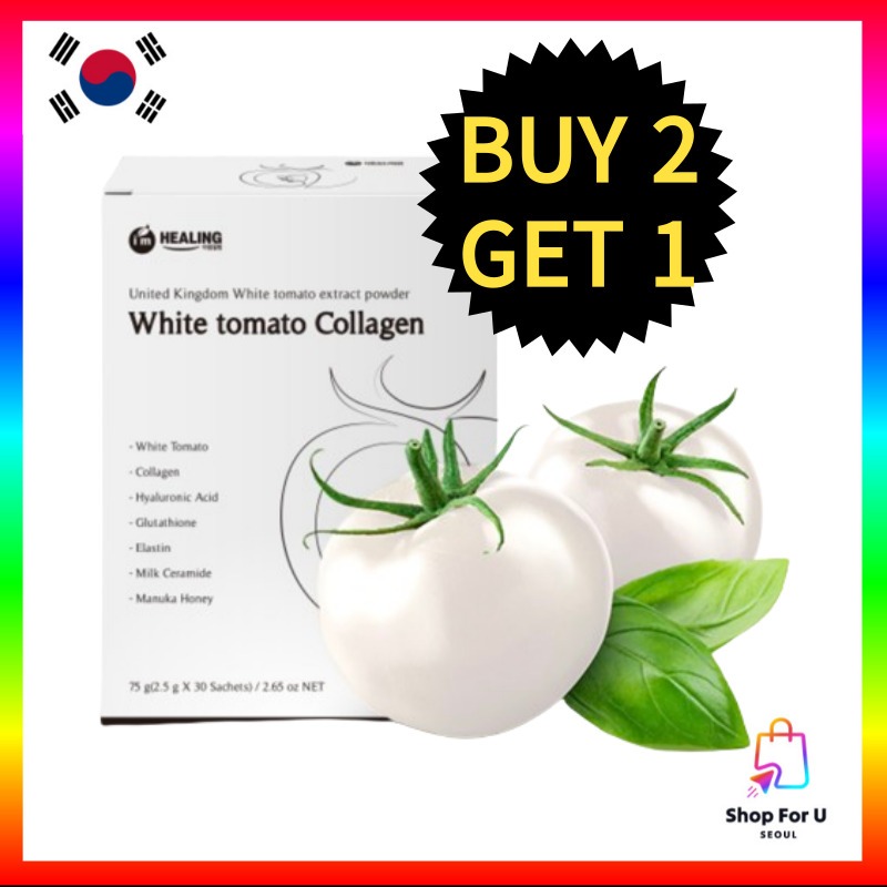 KOREA Bundle of 3 Crystal White Tomato Extract Powder 30P L