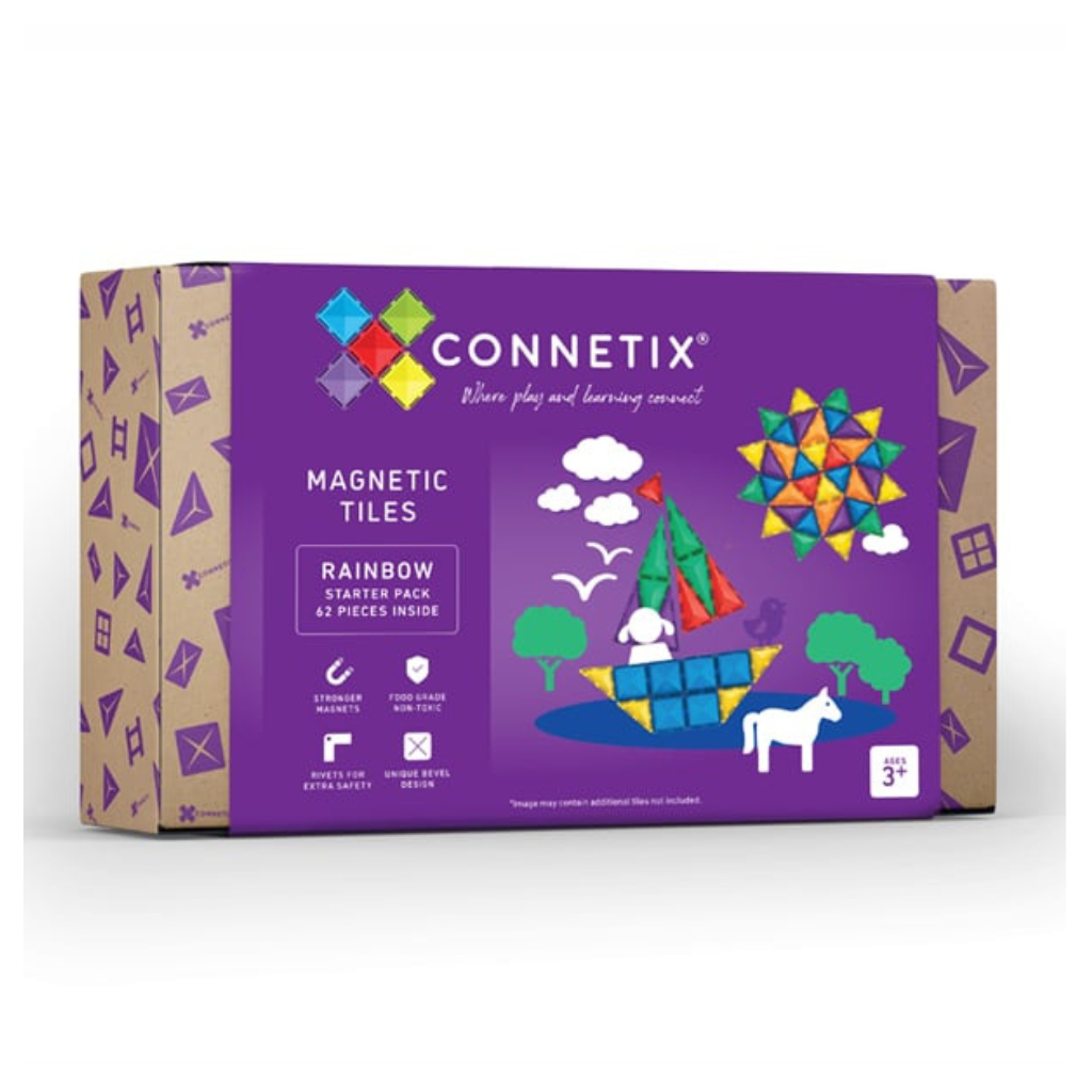Connetix Tiles | 62 Piece Set | STEM open ended magnetic tiles | Shopee ...