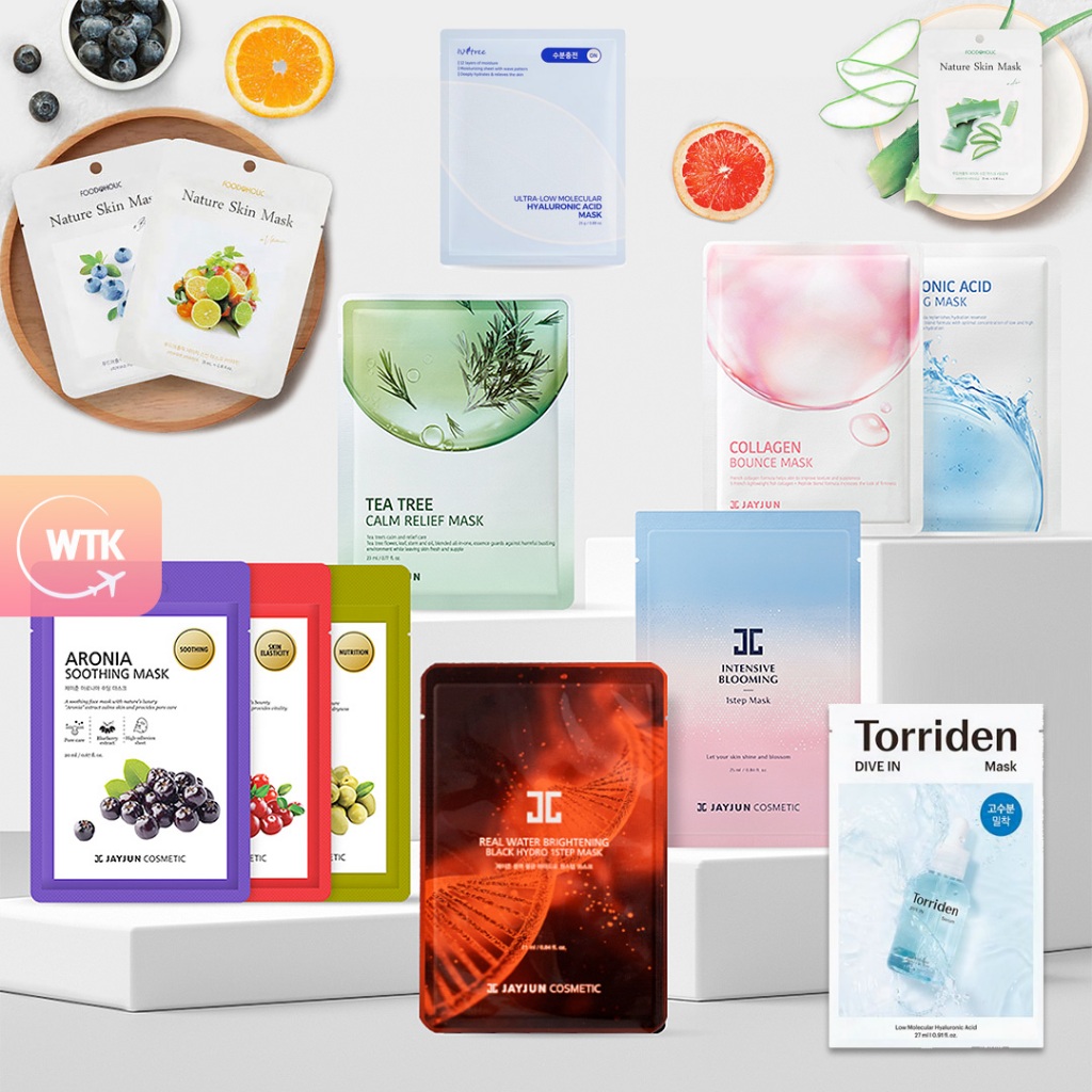 Korea Mask Pack (Sheet) Collection JAYJUN, ISNTREE, TORRIDEN, BANILA